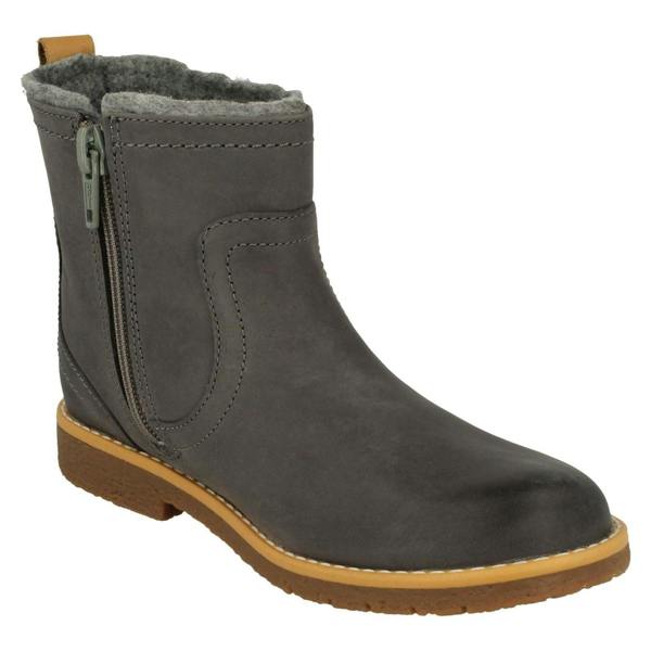 Clarks Girls Clarks Stylish Ankle Boots Comet Frost