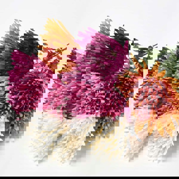 HOMESCAPES Set of 4 Artificial Autumn Chrysanthemum Stems