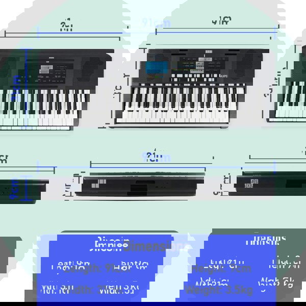 Axus 61 Note Slimline Portable Keyboard Pack