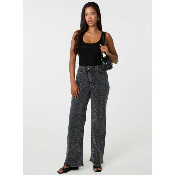 Pink Vanilla Diamante Jeans