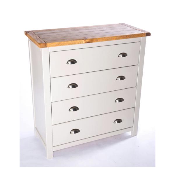 Cabinet Bits Argenta 4 Drawer Chest of Drawers Chrome Cup Handle