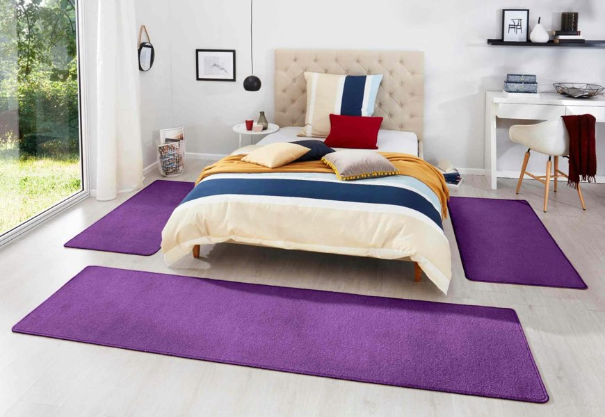The Rugs Stylish Uni Colour 3-in-1 Rug Set - Quality Comfort