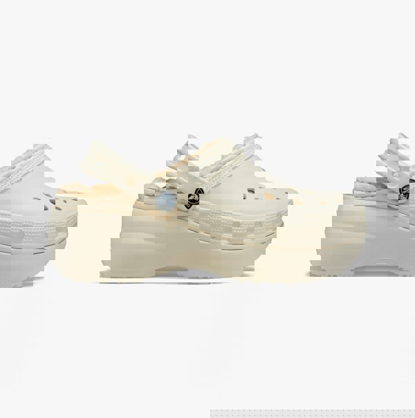 Crocs 207938-2Y2 CLASSIC PLATFORM LINED Womens Clogs Bone