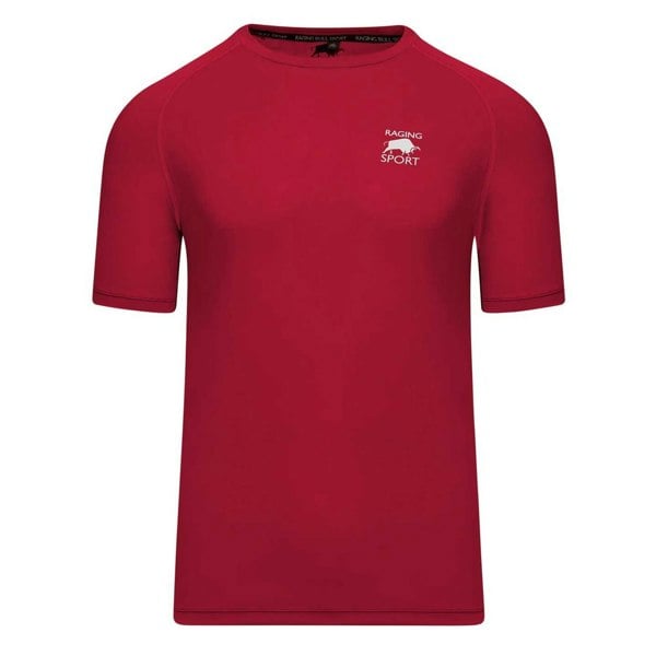 Raging Bull Mens Back Print Performance T-Shirt - Red