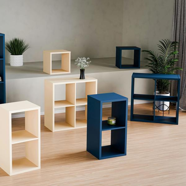 Furniture To Go Mauro 2x2 Storage Unit in Blue