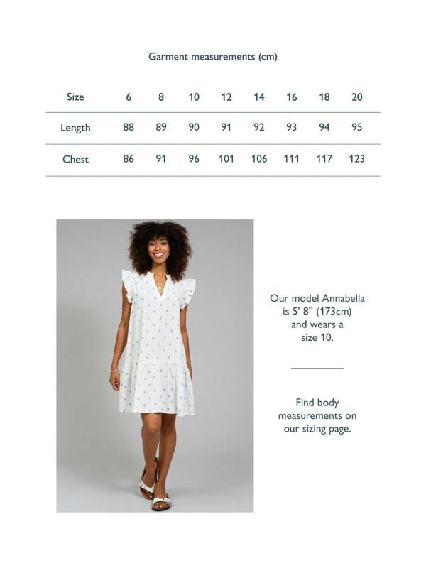 Kite Womens Organic Broadwey Seersucker Dress Pineapple Polka