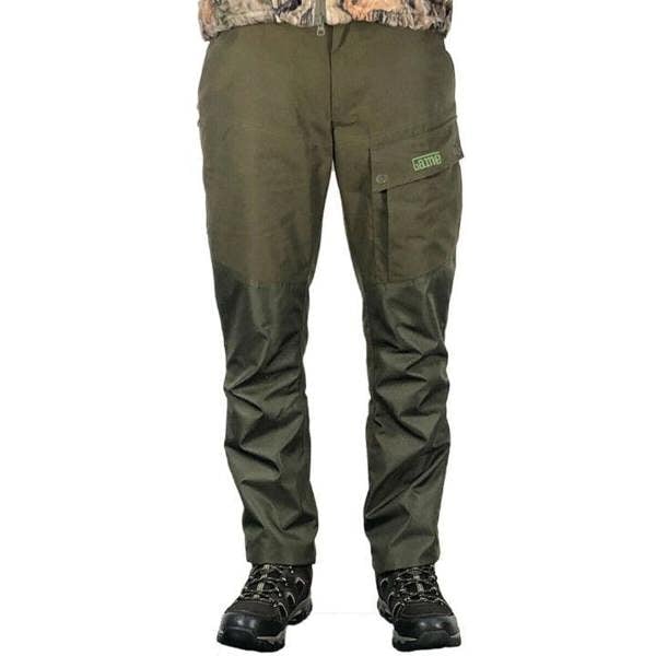 Olive Game Hawk Trousers with a waterproof membrane making them perfect for outdoor adventures