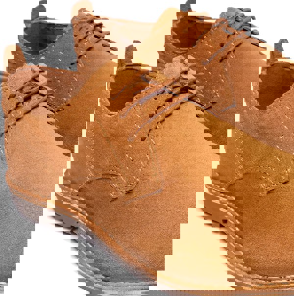 Popps JONAS Mens Suede Desert Shoes Cognac