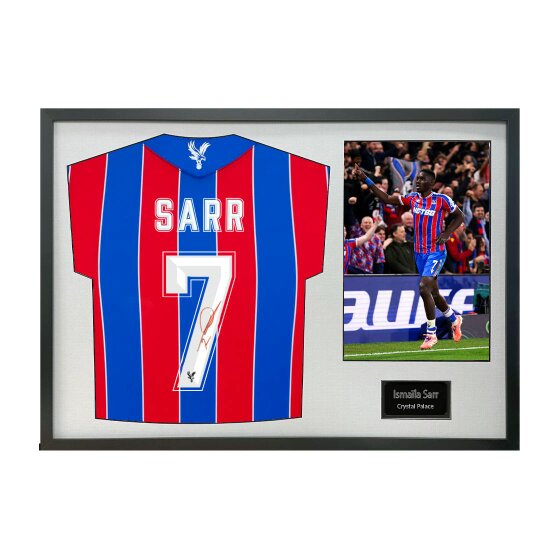 Ismaïla Sarr Signed Crystal Palace Shirt Classic Frame (ACG Cert)