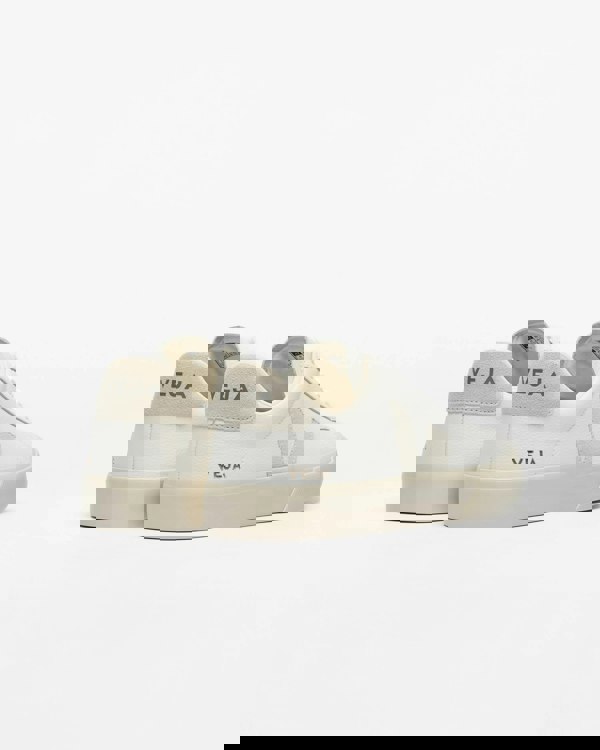 VEJA Campo Leather Womens Trainers - Extra White/Natural Suede