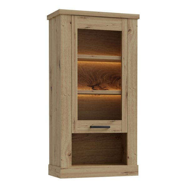 Furniture To Go Corona Wall Display cabinet in Artisan Oak