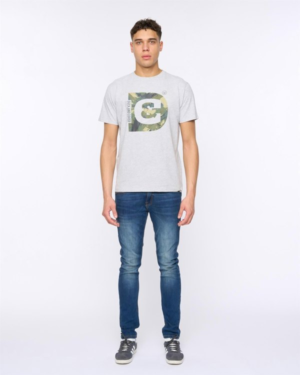 Duck and Cover Deecee T-Shirt - Grey Marl