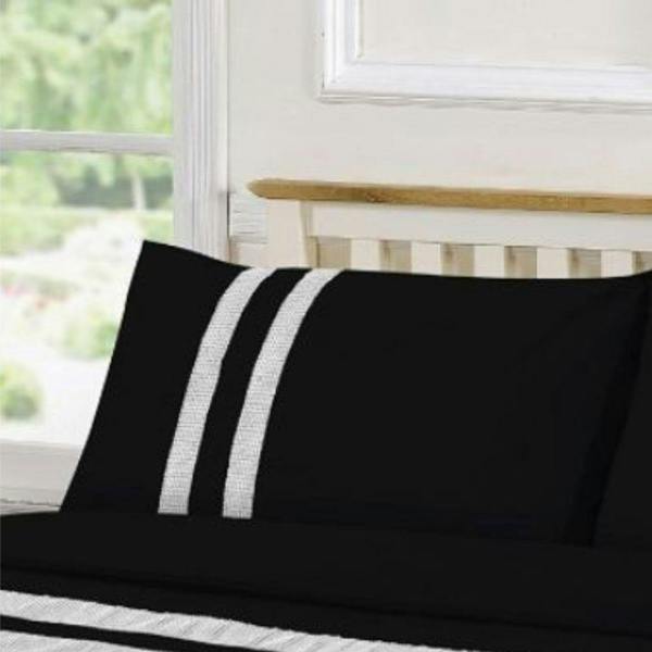 Lace Dia Black Duvet Cover Set