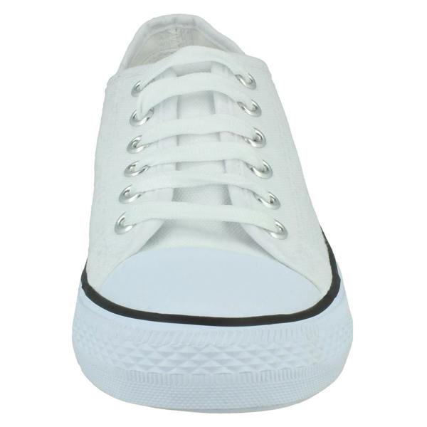 Spot On Ladies Spot On Casual Lace Up Trainers F80543
