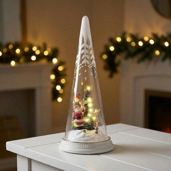 Garden Greatness Illuminated Festive Scene Dome