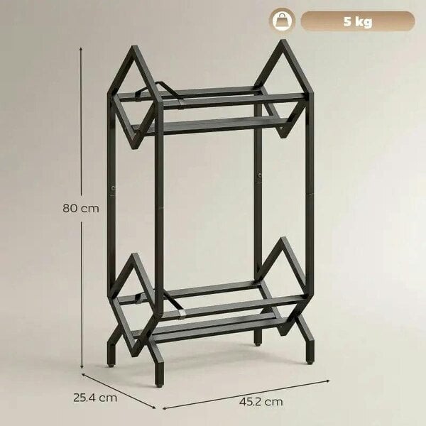 Bobobiy 50 CD Storage Rack, 2-Tier Metal CD Storage Unit, Free Standing, Easy to Assemble, Black