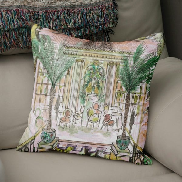 Claire Louise Afternoon Tea at The Ritz 45cm x 45cm Double Sided Cushion