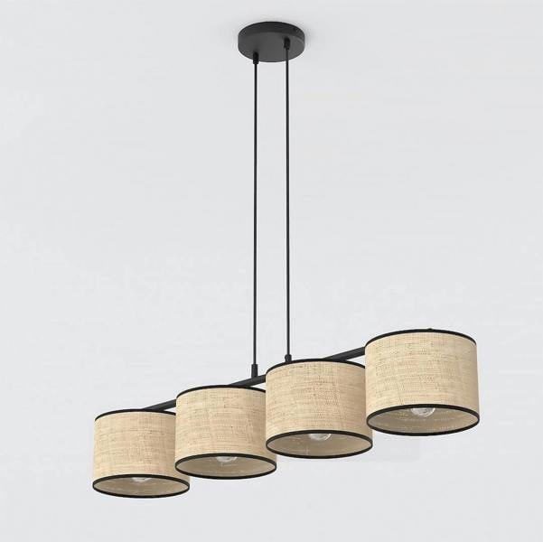 Emibig ECO Pendant Lamp 4 x E27 Black / Rattan