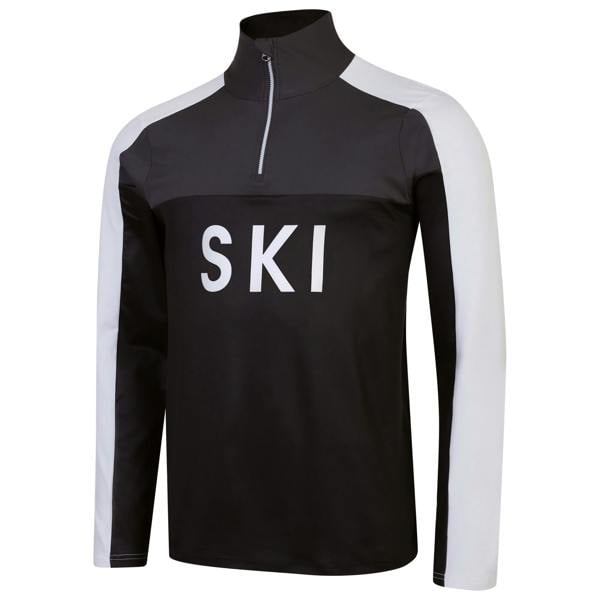 Dare 2B Mens Ski Core Stretch Base Layer Top - Black/Ebony - 