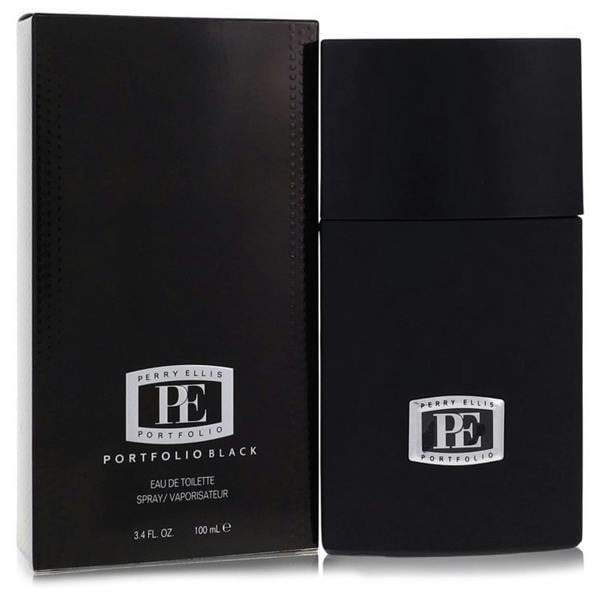 Perry Ellis Portfolio Black by Perry Ellis Eau De Toilette Spray 3.4 oz for Men 100 ml