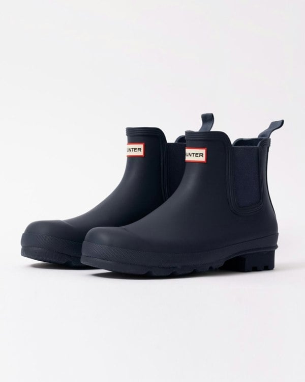 Hunter Original Chelsea Mens Boots - Navy