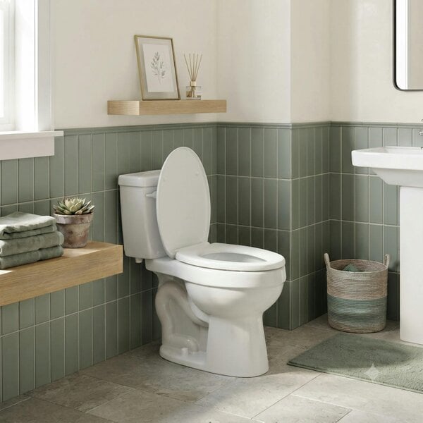 RTS White Thermoplastic Top Fix Soft Close Quick Release Toilet Seat