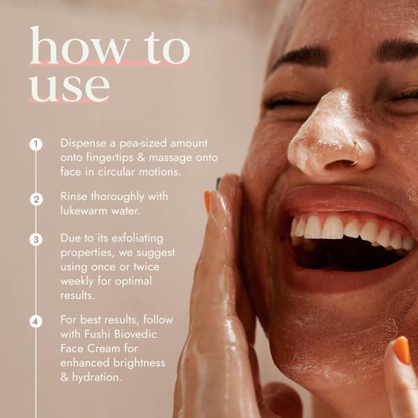 Fushi Wellbeing Biovedic Exfoliating Face Wash 150ml