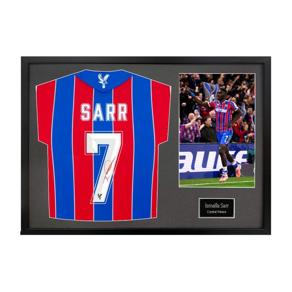 Ismaïla Sarr Signed Crystal Palace Shirt Classic Frame (ACG Cert)