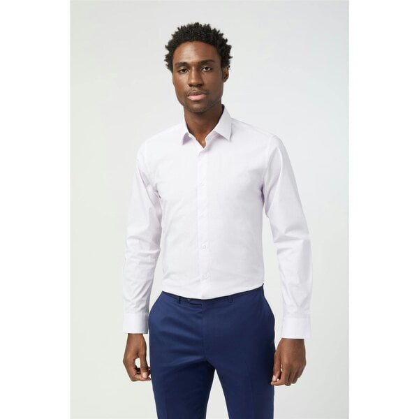 Limehaus Slim Fit Micro Cross Print Shirt
