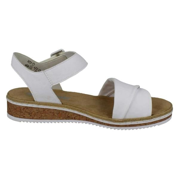 Rieker Ladies Rieker Strappy Crossover Wedge Sandals V3691