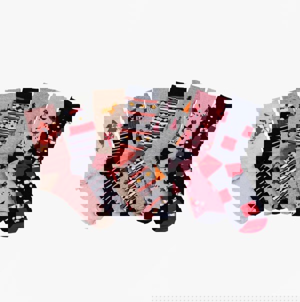 Totes Toasties 7 PACK DAYS OF THE WEEK Womens Cotton Blend Socks Set Multi: One Size