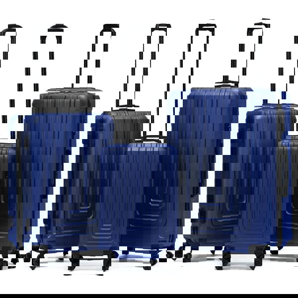 Flight Knight Set of 3 Hard Shell Suitcases Carry On Cabin & Check in Hold Luggage