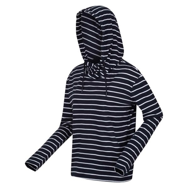 Regatta Womens/Ladies Monsal Striped Hoodie - Navy/White