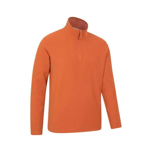 Mountain Warehouse Mens Camber II Half Zip Fleece Top - Dark Green - 