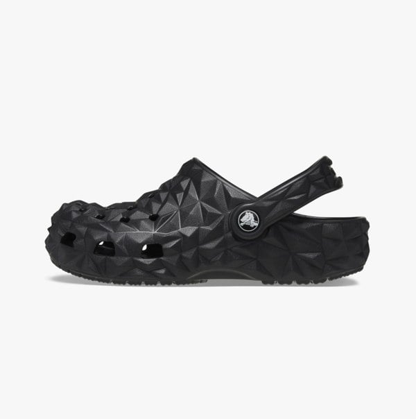Crocs 209572-001 CLASSIC GEOMETRIC Kids Clogs Black
