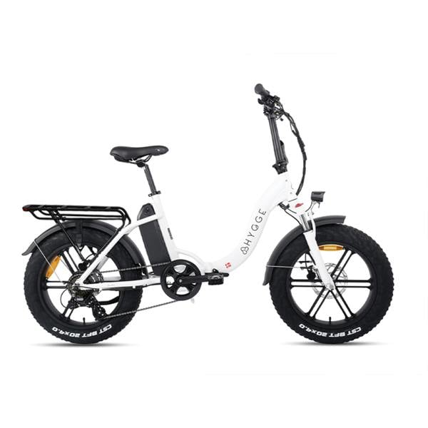 Hygge Bikes Vester Step 2026 - Folding Fat Tyre E-Bike 48V 14Ah - Heron White