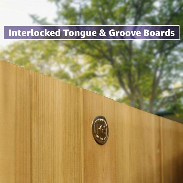 gate tongue & groove fully framed flat top [h.1800 x w.750] 1