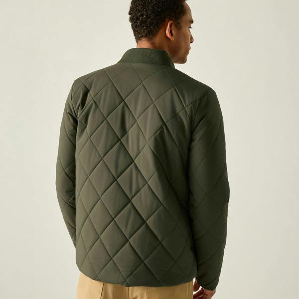 Regatta Mens Harvin Quilted Jacket - Dark Khaki