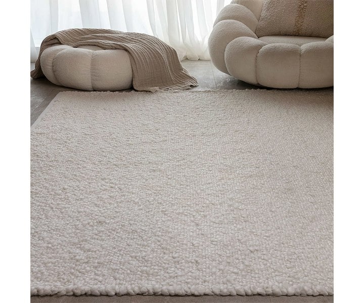 Versatile Abbus textured rug in various sizes, perfect for elegant home design.