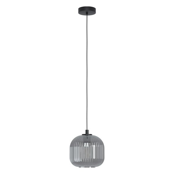 EGLO Mantunalle Smoked Glass Single Pendant
