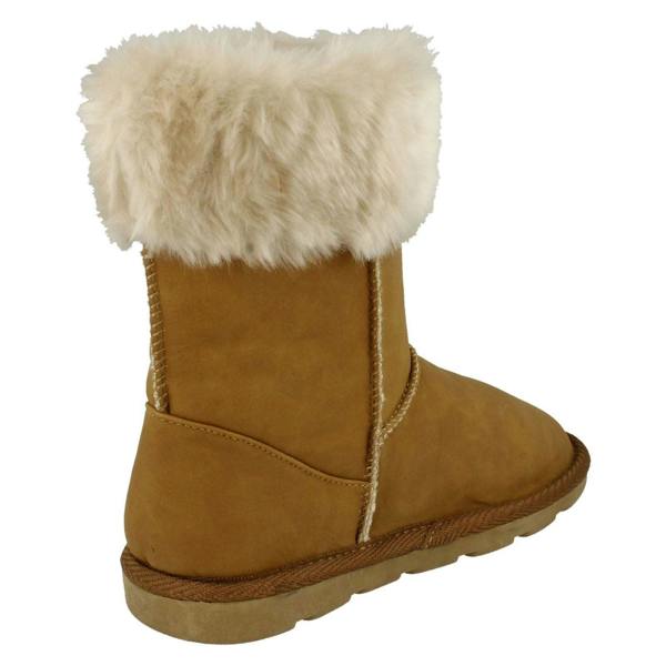 Spot On Girls Spot On Faux Fur Trim Casual Boots
