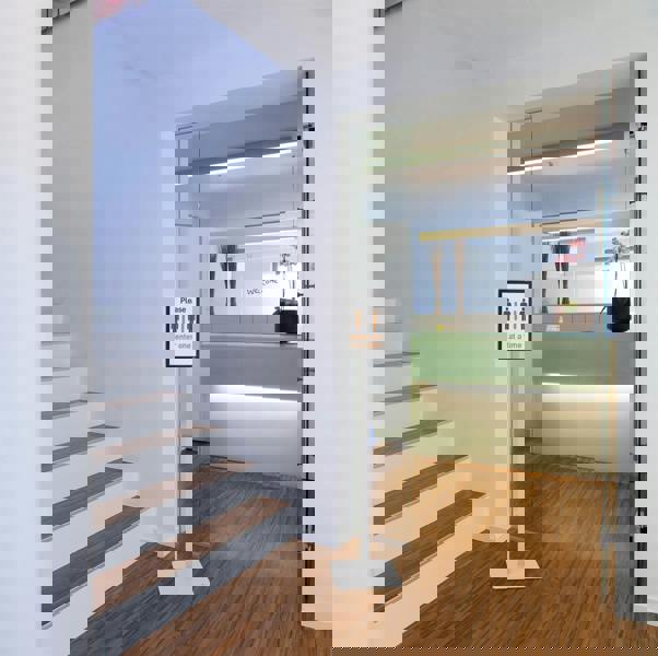 Durable INFO STAND BASIC Aluminium Display Panel Info Floor Sign A4 | 1.3m