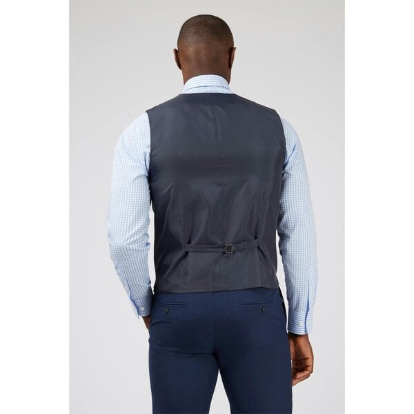 Limehaus Slim Fit Blue Waistcoat