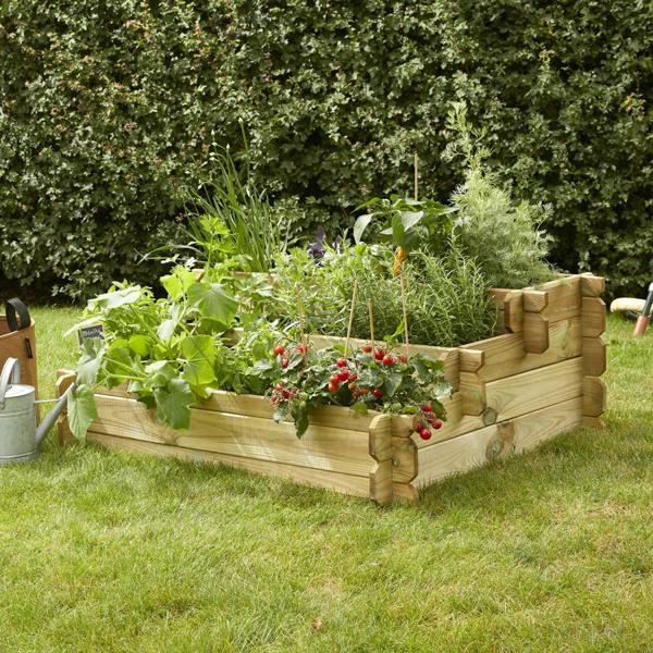 Cerland Angelic 3-Tier Raised Bed 1.2m x 0.8m 178L Section Vegetable Growing Bed