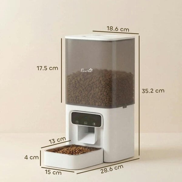 Automatic Cat Feeder, 4.5L WiFi Cat Food Dispenser with Timer, Programmable 1-10 Meals, Auto Pet Feeder