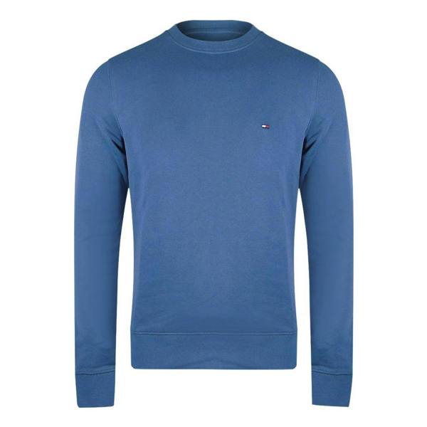 Tommy Hilfiger Mens Faded Crew Neck Sweatshirt - Blue - 