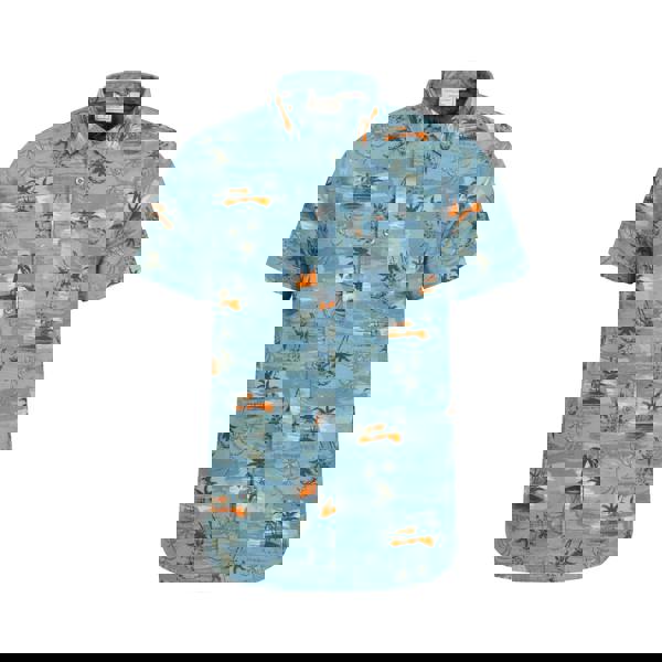 Mountain Warehouse Mens Tropical Shirt - Bright Blue