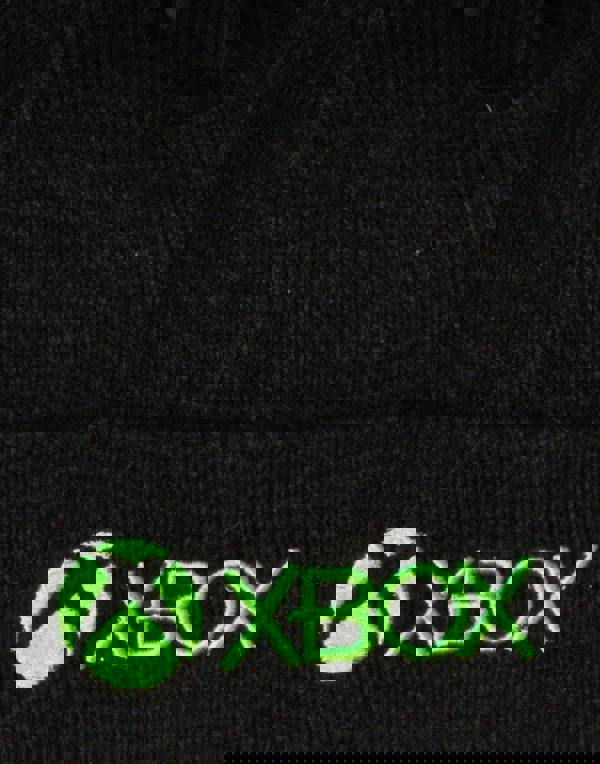 Xbox Boys Black Logo Bobble Hat (One Size)