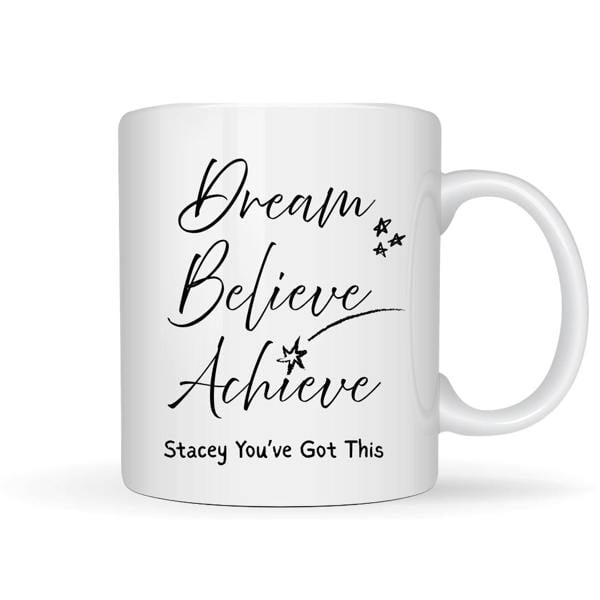 Aye Do Gifts Dream Believe Achieve Mug Gift | Daughter Mum Friend