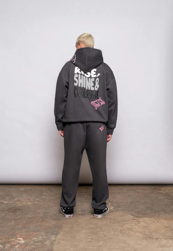 Fresh Couture Rise Jogger - Charcoal Grey